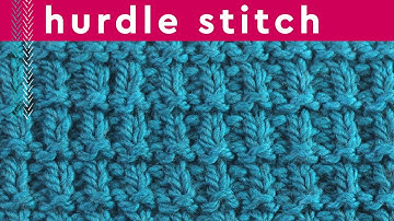 Hurdle Knot Stitch Knitting Pattern for Beginners (4 Row Repeat)