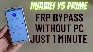 Huawei DRA-LX2 Frp Bypass Just 1 Minute 😍 | Huawei Y5 Prime 2018 Unlock Frp