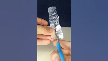 FIRE From Foil And Batteries 