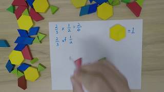 Celebrity MathCuts   Pattern Blocks Multiplying Fractions Wealth