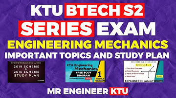 ENGINEERING MECHANICS 🔥  IMPORTANT TOPICS  KTU BTECH S2  | MR ENGINEER KTU 🔥