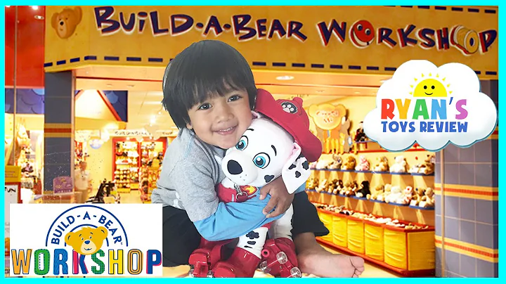 Ryan ToysReview's First Build A Bear Workshop with...