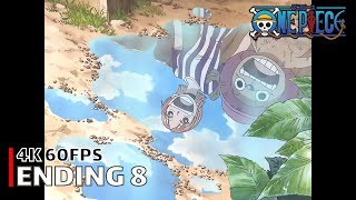 One Piece - Ending 8 【Shining ray】 4K 60FPS Creditless | CC