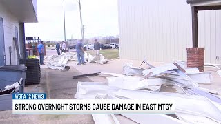 Strong overnight storms cause damage in east Montgomery