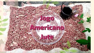 Jogo americano retangular de crochê fácil