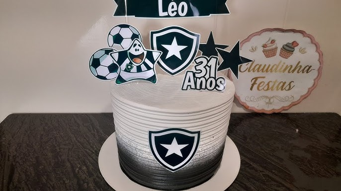 Botafogo cake  Bolo botafogo, Ideias de bolos, Bolo