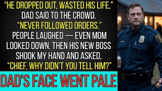 My Dad Called Me a Disgrace at His Retirement Party — Then His Boss Said, “You're Chief Now