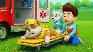 Rubble is Seriously Hurt! Paw Patrol Calls an Ambulance!| Paw Patrol Ultimate Rescue | Sad Story