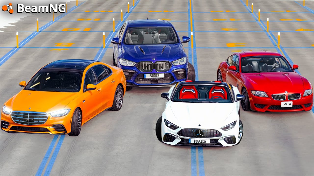 BU SO'NGI JANG KIM G'OLIB BO'LADI? MERCEDES YOKI BMW QAYSI BIRI ENG HAVFSIZ - BEAMNG DRIVE CRASHTEST