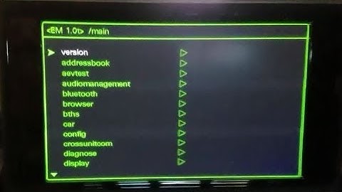 How to enable hidden (green) menu with VCDs on 2012 - 2017 Audi A6 C7 (4G)