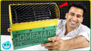 अब घर पर बनाओ Mini Ac - How To Make Mini Air conditioner At Home - Ac Cooler