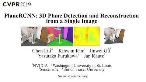 [CVPR19] PlaneRCNN: 3D Plane Detection and Reconstruction from a Single Image