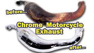 How to Restore your Old Chrome Motorcycle Exhaust Look Like New Again