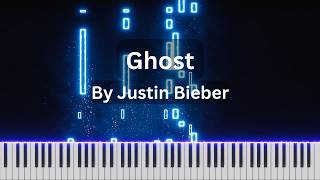 Ghost - Justin Bieber | Piano Instrumental (Visualiser)
