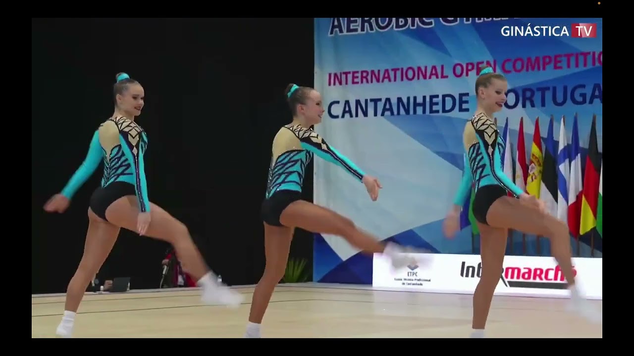 FINLAND (FIN 3)- TRIO JUNIOR qualifications  Aerobic gymnastic Fig open 2024, CANTANHEDE