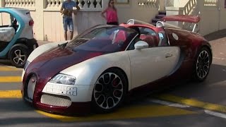 White & Red Bugatti Veyron in Cannes