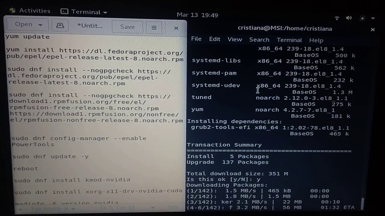 How to install Nvidia on Centos 8 - YouTube