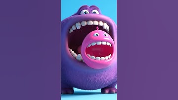 Fluffy Monster #asmr #loop #animation #cartoon #loop #looping #shorts #viral