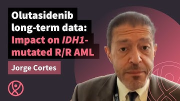 How might olutasidenib long-term data impact treatment strategies in patients with IDH1-mu R/R AML?