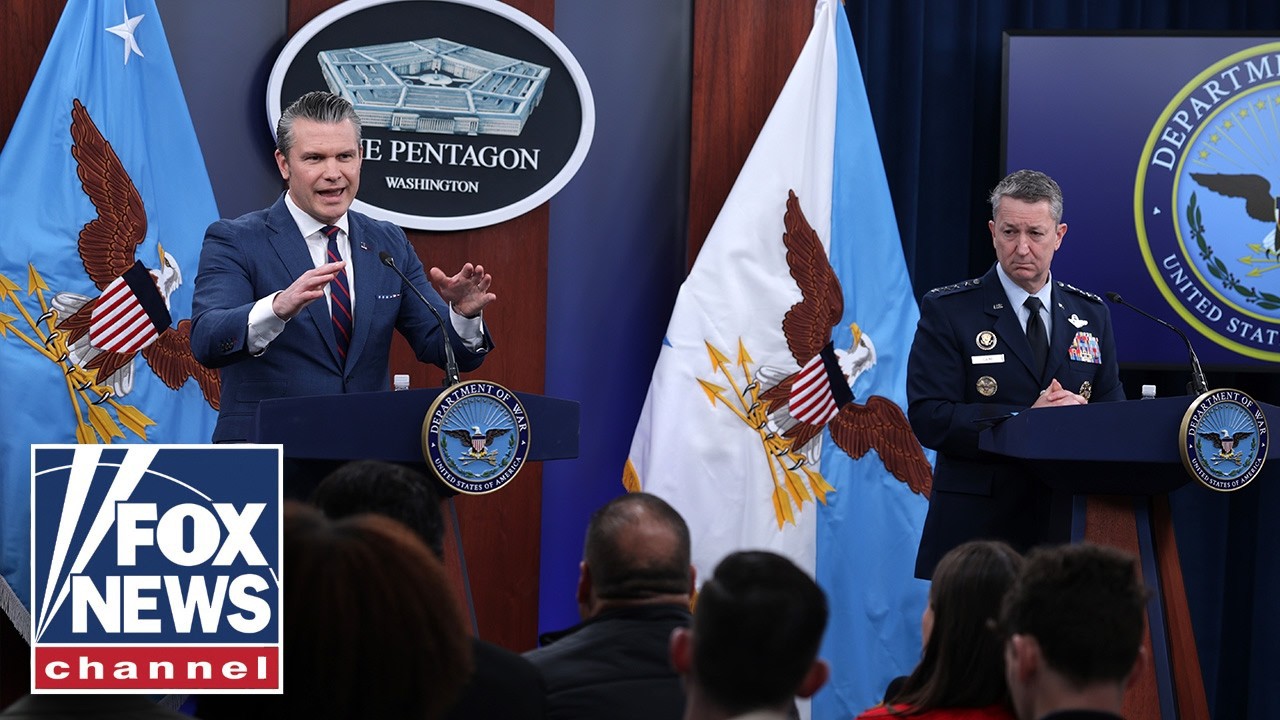 WATCH LIVE: Sec. Pete Hegseth, Gen. Dan Caine brief reporters on Operation Epic Fury