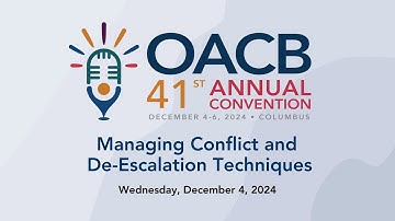 Managing Conflict and De-Escalation Techniques