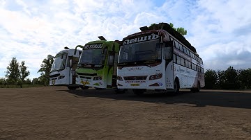 Prakash BV Maxima Plus BS4 Convoy | VRL vs Kumaran vs Jayam | Tamil Nadu Bus Racing Challenge | ETS2