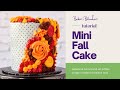 Make this Fall Mini Cake with an Edible Image and Multiple Piping Tips