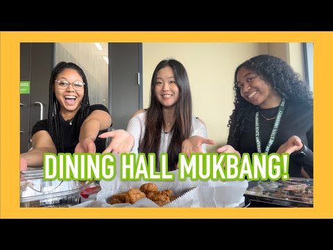 COLLEGE DINING HALL MUKBANG & FOOD REVIEW | Durrell Center | Colorado State University