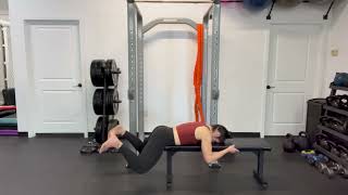 Flat Bench Reverse Hyperextension Demo
