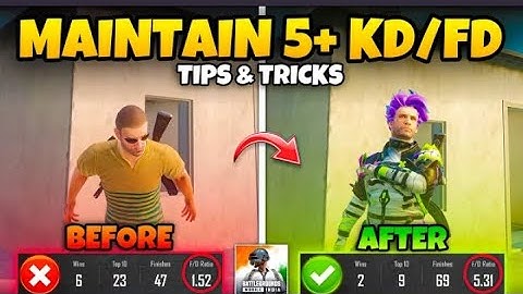 HOW TO INCREASE KD FD IN BGMI 2 5 UPDATE🔥TIPS & TRICKS   Mew2