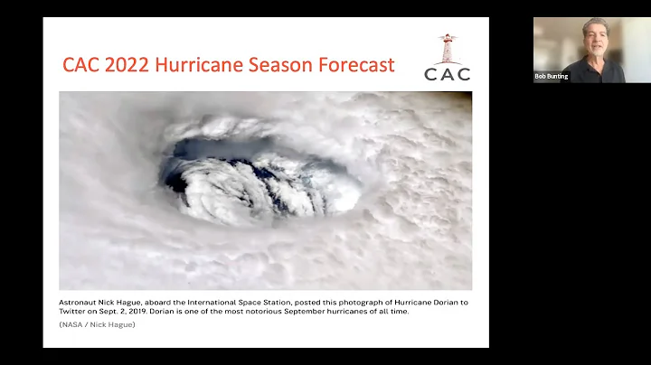 2022 Hurricane Season Forecast by Bob Bunting - Climate Adaptation Center CEO