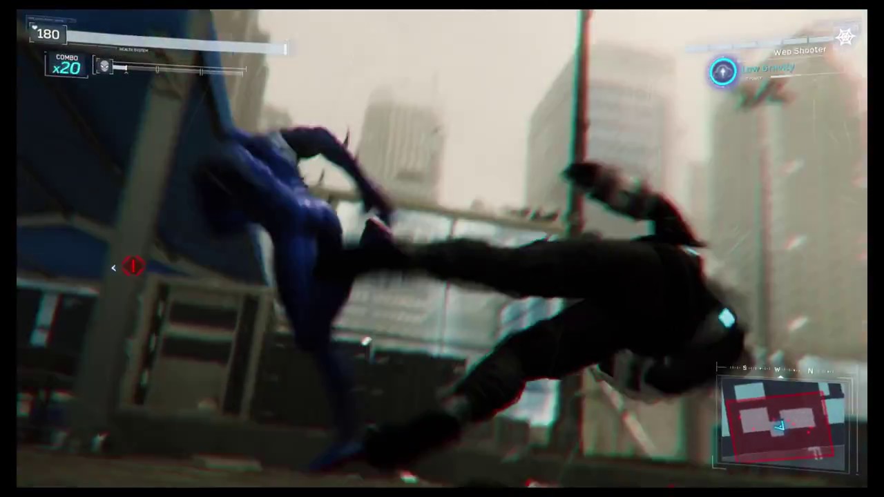 SpiderMan PS4 - SpiderMan Vs Sable Outpost Enemy Base Midtown