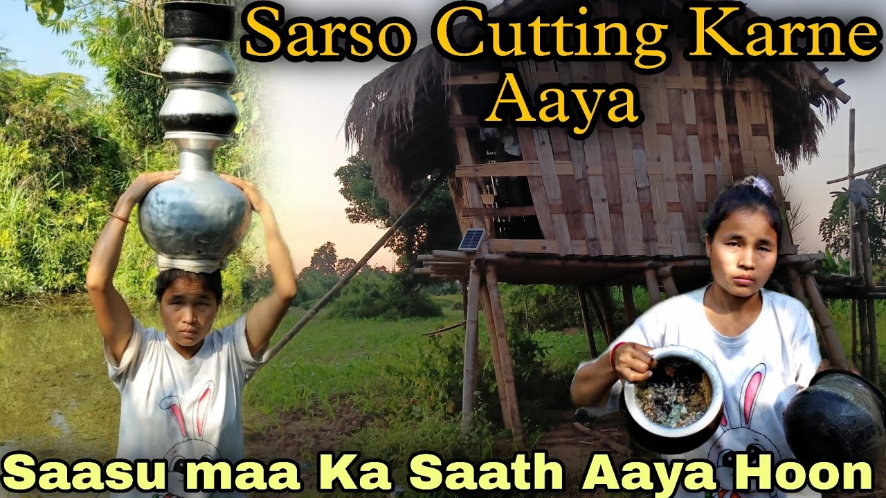 Saasu Maa Ka Saath Kham Karna || Sarso Cutting Village Life 