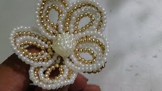 Make Beaded Fower - Very Easy Step by Step for Radha Rani | Shyam Diwani