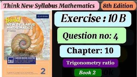 Exercise 10 b , Question 4 , d2 think new syllabus mathematics 8th edition book 2 | ex 10b q4