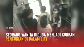 Aksi Pencurian di Dalam Lift Terekam Kamera CCTV