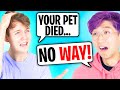 LankyBox TELLS BEST FRIEND THEIR DREAM PET DIED In ADOPT ME!? (JUSTIN CRIED!! *EMOTIONAL*)