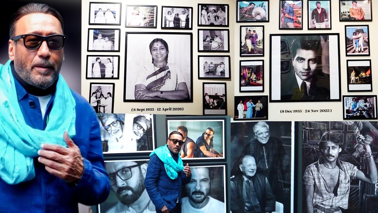 Jackie Shroff Honours Legendary Asha Ji & Dharmendra Ji At Bollywood Tribute Exhibition In NGMA