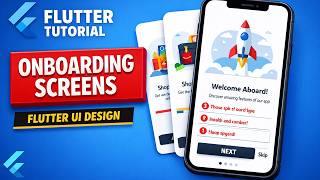 Onboarding screen UI in flutter