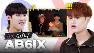 [AB6IX] (ENG) 🚨이거 상처만 남는 게임이에요?🚨 과하게 솔직한 웃수저 그룹의 OX 퀴즈❓❗ #AB6IX