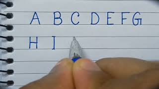 Abcd Capital Letters For Beginners Learn How To Write English Alphabet Easy Good For Students