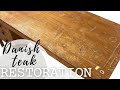 REFINISHING a TRASHED mid century desk - I DID WHAT I COULD! Using Odie's Oil to restore teak