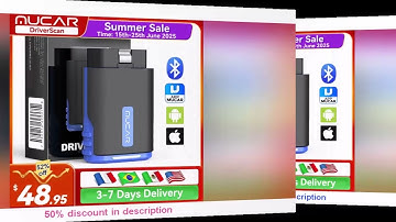 #MUCAR DriverScan OBD2 Scanner Bluetooth, Bi-directional scan Tool OE Level All System Diagnostic