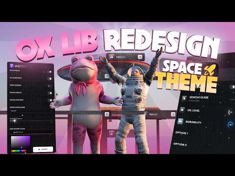 Ox Lib Redesign v1.1 | Fully Customizable in game | Full Guide | Space Theme by pinkFrog | FiveM