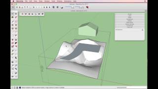 Construcción de terrenos en SketchUp (usando la herramienta caja de arena)
