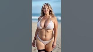 Attractive Natural Older Women Over 50 in Bikini Plus Size Old Woman Bikini