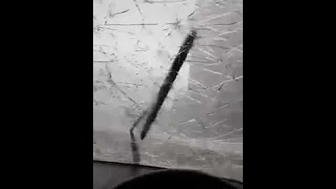 In My Truck While Large Hail Storm Cracks The Windshield