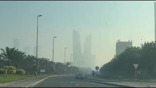 BAHRAIN ON A FOGGY MORNING | MISTY MANAMA #bahrain #manamabahrain #bahrainlife #fog #morningdrive screenshot 4