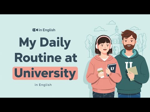A University Student S Daily Routine Funny Easy English Listening Practice Podcast Style