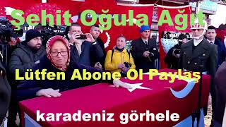 Şehit Oğula Ağıt Bunca Acı İle Günler Bitermi Oğlsuz Ocakta Duman Tütermi